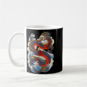 Traditional Chinese Dragon East Asia Dragon Ukiyoe Kaffeetasse (Links)