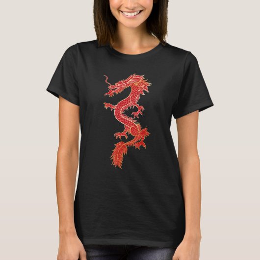 Traditional Chinese Dragon Symbol Of Power and Str T-Shirt (Vorderseite)