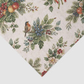 Traditional Christmas Holly and Winter Fruit Seidenpapier (Ausschnitt)
