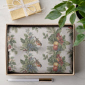 Traditional Christmas Holly and Winter Fruit Seidenpapier (Geschenk)