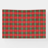 Traditional Christmas Plaid Banner (Horizontal)