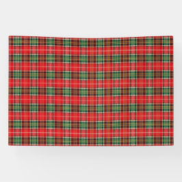 Traditional Christmas Plaid Banner