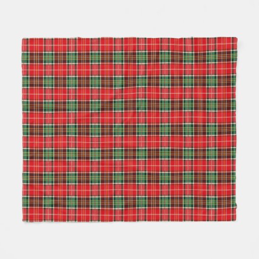 Traditional Christmas Plaid Fleecedecke (Vorderseite (Horizontal))
