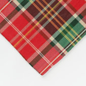 Traditional Christmas Plaid Fleecedecke (Ecke)