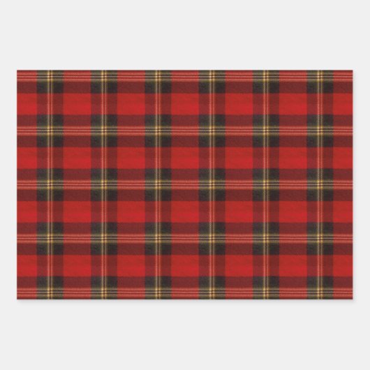 Traditional Christmas Plaid Geschenkpapier Set (Vorderseite 2)