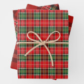 Traditional Christmas Plaid Geschenkpapier Set (Beispiel)