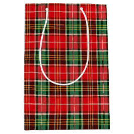 Traditional Christmas Plaid Mittlere Geschenktüte