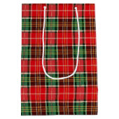 Traditional Christmas Plaid Mittlere Geschenktüte (Rückseite)