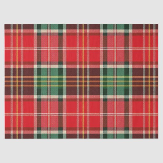 Traditional Christmas Plaid Seidenpapier (Vorderseite)