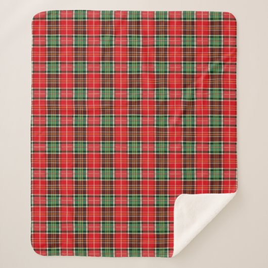 Traditional Christmas Plaid Sherpadecke (Vorderseite)