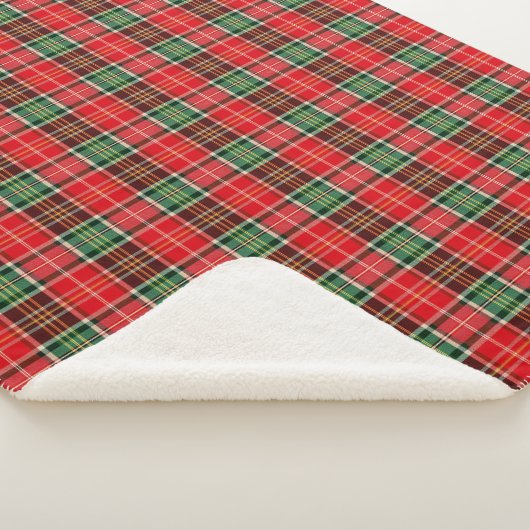 Traditional Christmas Plaid Sherpadecke (3/4)