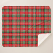 Traditional Christmas Plaid Sherpadecke (Vorderseite (Horizontal))