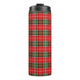 Traditional Christmas Plaid Thermosbecher