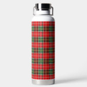 Traditional Christmas Plaid Trinkflasche (Rückseite)