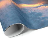 Traditional Christmas Steam Train Winter Landscape Geschenkpapier (Rolleneckpunkt)