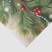 Traditional Christmas  tissue paper watercolor Seidenpapier (Ausschnitt)