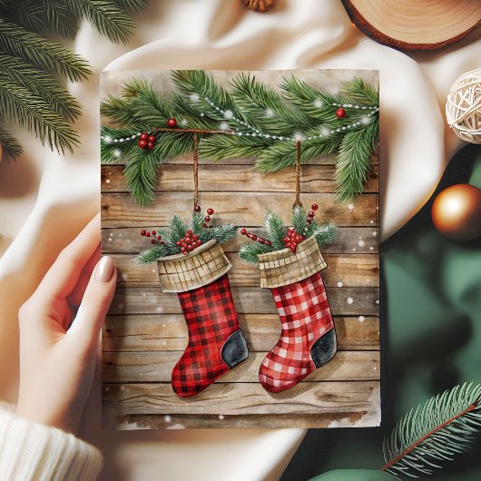 Traditional Christmas  tissue paper watercolor Seidenpapier