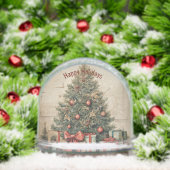 Traditional Christmas Tree and Presents Gift Wrapp Schneekugeln (Weihnachten)