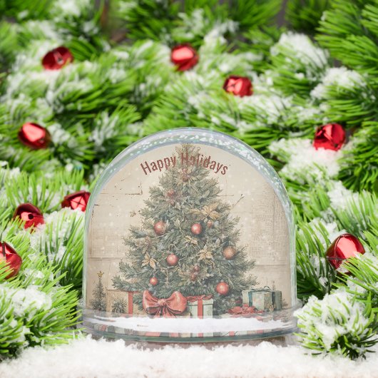 Traditional Christmas Tree and Presents Gift Wrapp Schneekugeln (Weihnachten)