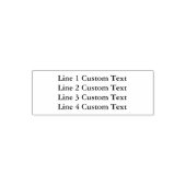 Traditional Custom Business 4 Lines of Serif Text Permastempel (Design)