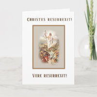 Traditional Easter Religious Greeting in Latin