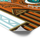 Traditional Egyptian Hamsa Khamsa Hand Of Fatimah  Poster (Ecke)