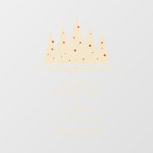 Traditional & Elegant Christmas Tree Fensteraufkleber (Blatt)