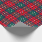Traditional Festive Tartan Geschenkpapier (Ecke)