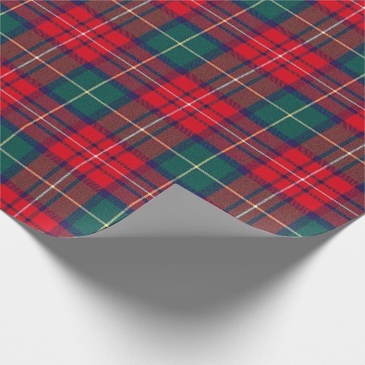 Traditional Festive Tartan Geschenkpapier (Ecke)