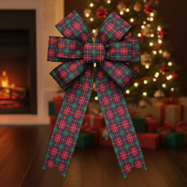 Traditional Festive Tartan Satinband