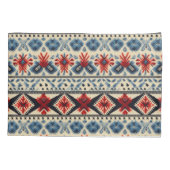 Traditional Folk Embroidery Stripe Pattern Kissenbezug (Rückseite)