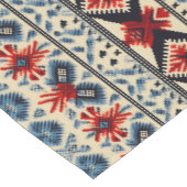 Traditional Folk Embroidery Stripe  Pattern Kurzer Tischläufer (Ecke)