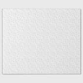 Traditional Grey Snowflake Christmas Holiday Gift Geschenkpapier (Flach)