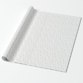 Traditional Grey Snowflake Christmas Holiday Gift Geschenkpapier (Ungerollt)