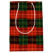 Traditional Holiday Plaid Mittlere Geschenktüte (Vorderseite)