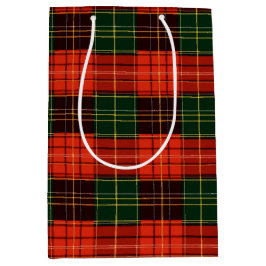 Traditional Holiday Plaid Mittlere Geschenktüte