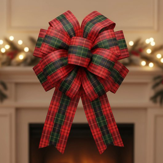 Traditional Holiday Plaid Satinband