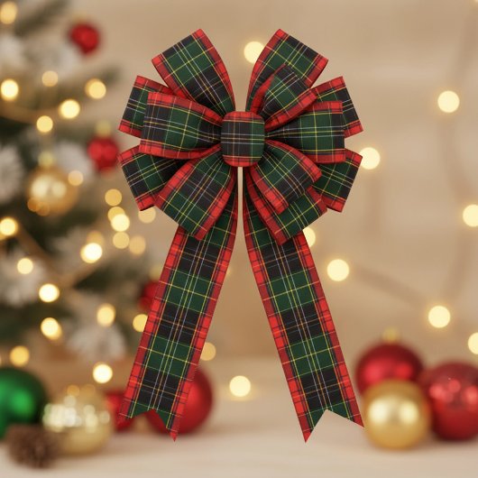 Traditional Holiday Plaid Satinband