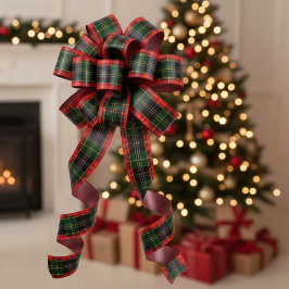 Traditional Holiday Plaid Satinband