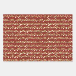 Traditional Holiday themed Geschenkpapier Set