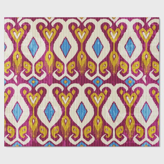 Traditional ikat fabric seamless pattern geschenkpapier (Flach)