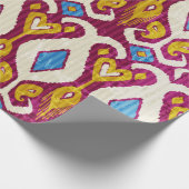 Traditional ikat fabric seamless pattern geschenkpapier (Ecke)