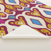 Traditional ikat fabric seamless pattern sherpadecke (3/4)