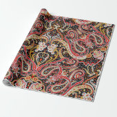 Traditional Indian Paisley Pattern Geschenkpapier (Ungerollt)
