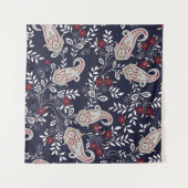 traditional Indian paisley pattern Wandteppich (Vorderseite (Horizontal))