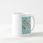 Traditional Irish Blessing Four Leaf Clover Design Kaffeetasse (VorderseiteRechts)
