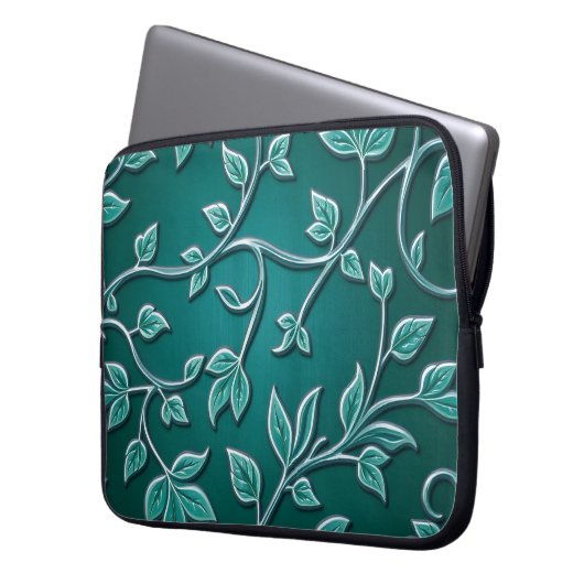 Traditional Islamic Botanical Pattern Laptopschutzhülle (Vorderseite Links)