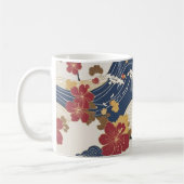 Traditional Japanese Kimono Pattern Kaffeetasse (Links)
