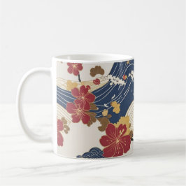 Traditional Japanese Kimono Pattern Kaffeetasse