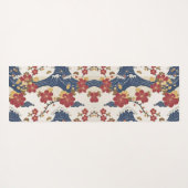 Traditional Japanese Kimono Pattern Yogamatte (Rückseite (Horizontal))
